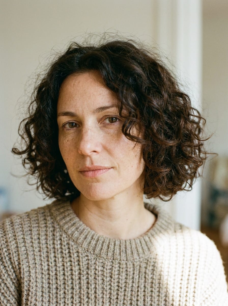 Pflegeleichter Soft Curly Bob - Lockige Bob Frisur